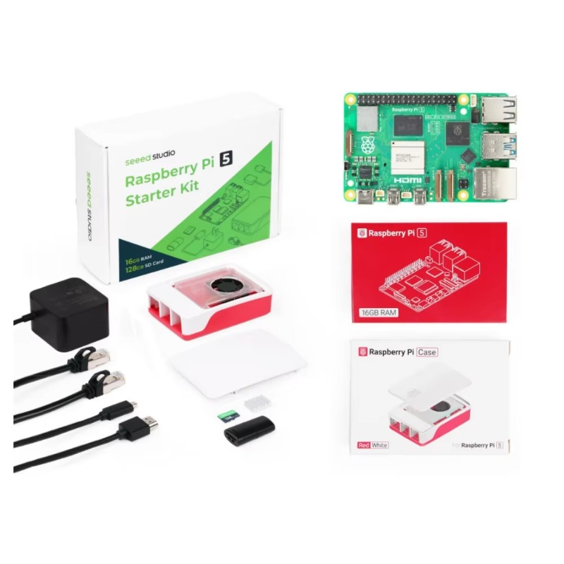 Raspberry Pi 5 8Gb Kit - 5 Başlangıç Kiti - 4GB/8GB/16GB RAM,